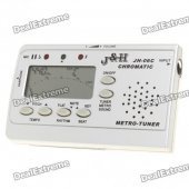 3-in-1 Universal 1.7" LCD Chromatic Tuner + Metronome + Tone Generator (2xAAA)