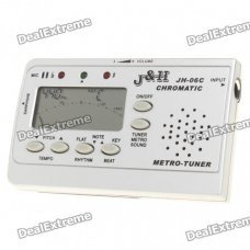 3-in-1 Universal 1.7" LCD Chromatic Tuner + Metronome + Tone Generator (2xAAA) 3-in-1 Universal 1.7" LCD Chromatic Tuner + Metronome + Tone Generator (2xAAA)