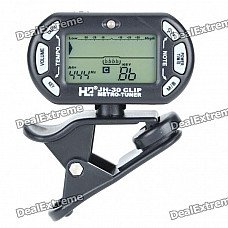 1.4" Backlit LCD Clip-On Guitar Metronome Tuner (1 x CR2032) 1.4" Backlit LCD Clip-On Guitar Metronome Tuner (1 x CR2032)