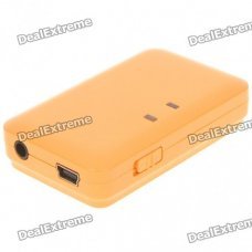 USB Rechargeable Bluetooth V2.0 A2DP V1.2 Audio Receiver - Orange USB Rechargeable Bluetooth V2.0 A2DP V1.2 Audio Receiver - Orange