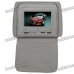 Car Headrest 7" LCD DVD Media Player with FM/AV-Out/USB/SD - Grey