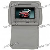 Car Headrest 7" LCD DVD Media Player with FM/AV-Out/SD - Grey