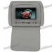 Car Headrest 7" LCD DVD Media Player with FM/AV-Out/SD - Grey Car Headrest 7" LCD DVD Media Player with FM/AV-Out/SD - Grey