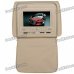 Car Headrest 7" LCD DVD Media Player with FM/AV-Out/USB/SD - Beige Car Headrest 7" LCD DVD Media Player with FM/AV-Out/USB/SD - Beige