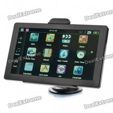 7.0" Touch Screen WinCE 6.0 GPS Navigator w/ FM/Bluetooth/AV-In/ US-Canada Maps 4GB TF Card