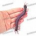 Scary Lifelike Soft Silicone Scolopendra Toy - Brown