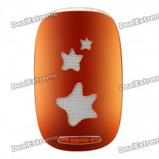 Cool Rechargeable Plastic Speaker with TF Slot - Orange + White Cool Rechargeable Plastic Speaker with TF Slot - Orange + White