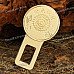 Crystal + Zinc Alloy Car Safety Seat Belt Buckle - Gold + white (Random Style) Crystal + Zinc Alloy Car Safety Seat Belt Buckle - Gold + white (Random Style)