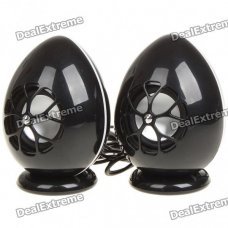 Fashionable Dinosaur Egg Style USB Charging Mini Speaker - Black Fashionable Dinosaur Egg Style USB Charging Mini Speaker - Black