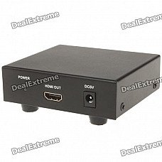 VGA to HDMI Converter - Black VGA to HDMI Converter - Black