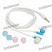 Trendy Mini Stereo Earphone - Blue + White