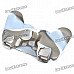 Protective Silicone Case for PS2/PS3 Controller - White + Grey