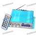 1.8" LED 4 x 41W Hi-Fi Stereo Amplifier MP3 Player w/ FM/SD/USB for Car/Motorcycle - Blue (DC 12V) 1.8" LED 4 x 41W Hi-Fi Stereo Amplifier MP3 Player w/ FM/SD/USB for Car/Motorcycle - Blue (DC 12V)