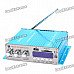 1.8" LED 4 x 41W Hi-Fi Stereo Amplifier MP3 Player w/ FM/SD/USB for Car/Motorcycle - Blue (DC 12V) 1.8" LED 4 x 41W Hi-Fi Stereo Amplifier MP3 Player w/ FM/SD/USB for Car/Motorcycle - Blue (DC 12V)