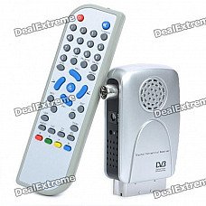Mini DVB-T TV203 Digital Terrestrial Receiver w/ Remote Control - Silver Mini DVB-T TV203 Digital Terrestrial Receiver w/ Remote Control - Silver