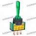 Car Toggle Switch with Green LED Indicator (DC 12V / Vehicle DIY)