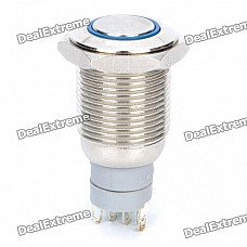 Car Switch with Blue LED Indicator (12V)