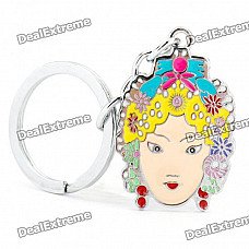 Peking Opera Female Role Style Keychain - Colorful