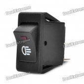 Car Fog Light Switch with Red LED Indicator (12V)