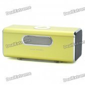 1.6" LCD 2x3W Mini USB Rechargeable MP3 Music Player Speaker with FM/USB/TF - Green