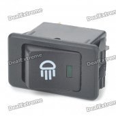 Car Fog Light Switch w/ Green LED Indicator (DC 12V)