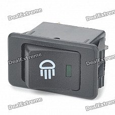 Car Fog Light Switch w/ Green LED Indicator (DC 12V)