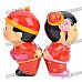 Chinese Style Magnetic Kissing Couple Dolls (Pair)