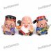 Chinese Three Lucky Gods Fulushou Resin Doll for Collection & Display (3-Piece Pack)