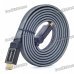 Gold Plated 3D 1080P HDMI V1.4 M-M Flat Connection Cable - Black (1.8M-Length) Gold Plated 3D 1080P HDMI V1.4 M-M Flat Connection Cable - Black (1.8M-Length)