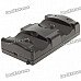 USB Charging Cradle/Dock for Dual PS3 Remote Controls/Move Controls - Black