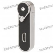 DOLPHIN Stainless Steel Butane Jet Torch Lighter - Black + Silver