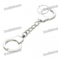 Creative Handcuffs Style Keychain - Silver