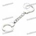 Creative Handcuffs Style Keychain - Silver
