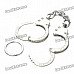 Creative Handcuffs Style Keychain - Silver
