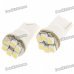 T10 0.3W 8000K 60LM 6x3528 LED White Light Bulbs for Car (Pair/12~14V)