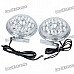 5.4W 6500K 800LM 9-LED White Light Daytime Running Lamps for Car (Pair/DC 10~16V)