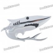 Decorative Cool 3D Shark Style Aluminum Alloy Badge Emblem Sticker for Car