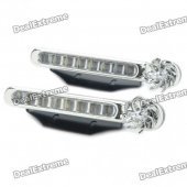 Wind Powered Car Decorative 8-LED White Lights - Pair