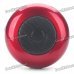 Rechargeable Wireless Bluetooth V2.0 Music Speaker Player with TF Slot - Red