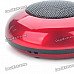 Rechargeable Wireless Bluetooth V2.0 Music Speaker Player with TF Slot - Red