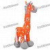 Stylish Fabric Art Cartoon Horse Style Doll Toy - Orange
