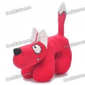 Fabric Art Cute Cartoon Dog Style Doll Toy - Red
