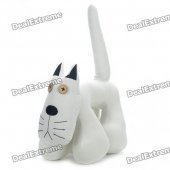 Cute Fabric Art Cartoon Cat Style Doll Toy - White