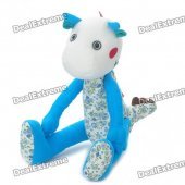 Cute Fabric Art Cartoon Dragon Style Doll Toy - Blue (Posture Adjustable)