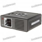 Mini LED Projector with HDMI/DC-IN/AV-IN/RGB-IN/YPbPr/USB/SD/MMC Card - Black