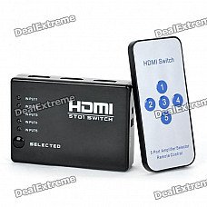 6-Port 1080P HDMI Switch w/ Remote Controller (5-IN/1-OUT) 6-Port 1080P HDMI Switch w/ Remote Controller (5-IN/1-OUT)