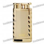 TIGER Stainless Steel Windproof Butane Jet Torch Lighter - Golden