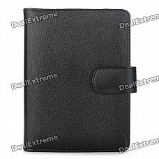 Stylish PU Leather Protective Carrying Case with Multi-Card Slots for Kindle 4 - Black