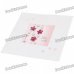 3D Flowers Pattern Holiday Congratulations Gift Card with Envelope