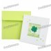 3D Lucky Clover Pattern Holiday Congratulations Gift Card with Envelope